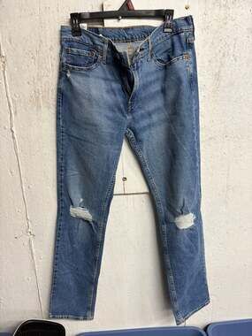 Levi's 511 Slim Fit Distressed Jeans Medium Wash Size 32x32